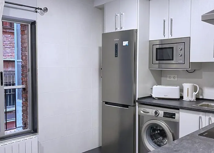 Vt Flat Reformado Con Escritorio De Trabajo Y Wifi ビルバオ